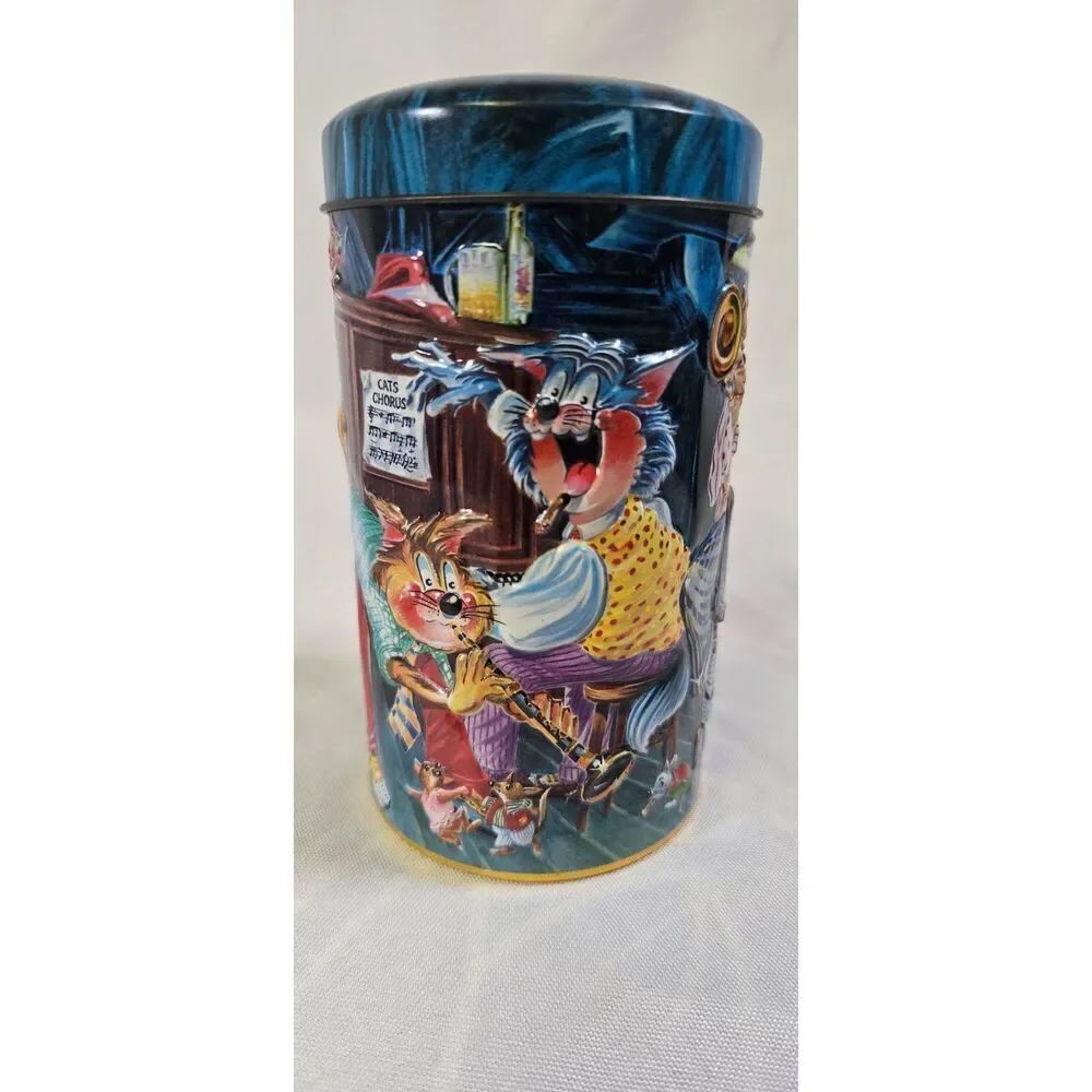 Churchill's Confectionery Jazz Cats money tin coin bank